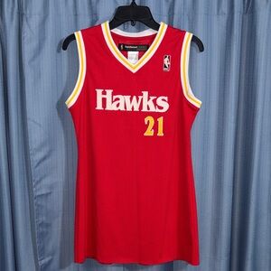 Reebok NBA Dominique Wilkins 21 Atlanta Hawks Basketball Jersey Youth Medium